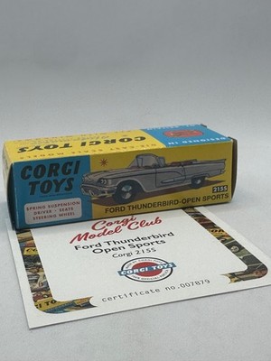 Corgi 215s Model Club Ford Thunderbird Open Sports