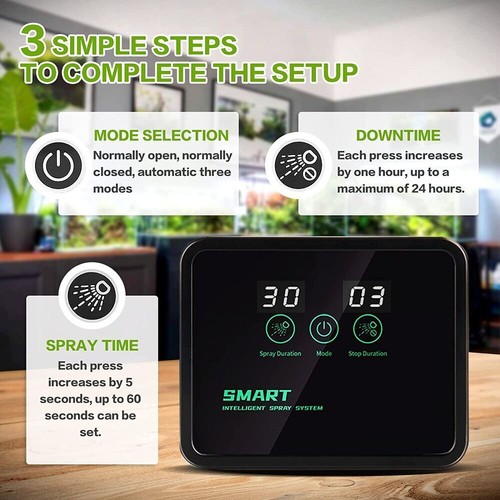 Reptilien Nebel System Luftbefeuchter Fogger Smart Sprühsystem Reptilbefeuchter - Picture 5 of 15