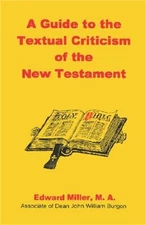 A Guide to the Textual Criticism of the New Testament (Paperback or Softback)