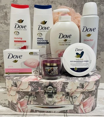 Ladies Luxury Dove Gift Set Box Beauty Kit Pamper Hamper For Her Mum Friend Sis