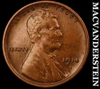 1914-S Lincoln Wheat Cent - Scarce  Extra Fine+  Semi-key  Better Date  #J8444
