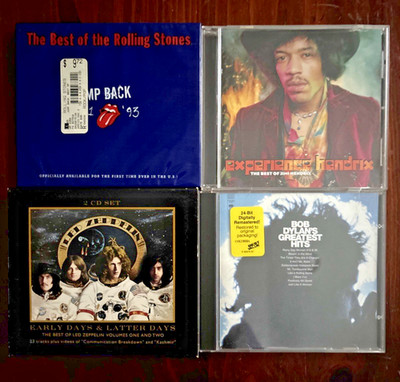 Bob Dylan , Hendrix, Rolling Stones, Led Zeppelin - The   Best of CDs