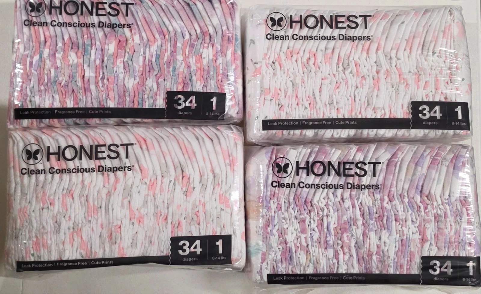 Honest Company Clean Conscious Diapers Size 1(8-14lbs) 136 Count
Opens in a new window or tab
