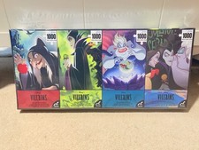 Disney - Villains Collector's Puzzle Set 1000 pcs each - Jigsaw Lot of 4 New 