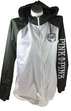 NEW VICTORIA'S SECRET PINK ANORAK WINDBREAKER JACKET HOODIE XS/SMALL NB37-F1004