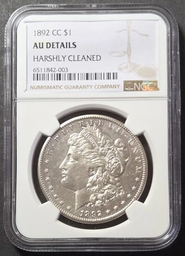 1892-CC Morgan Dollar, NGC AU Details