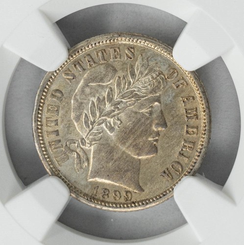 1899-O Barber Dime 10c MS62 NGC 949612-13 - Picture 3 of 5