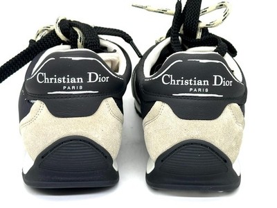 DIOR D-SKETCH D'Scetch Signature Nylon Suede Low Top Flat Sneakers