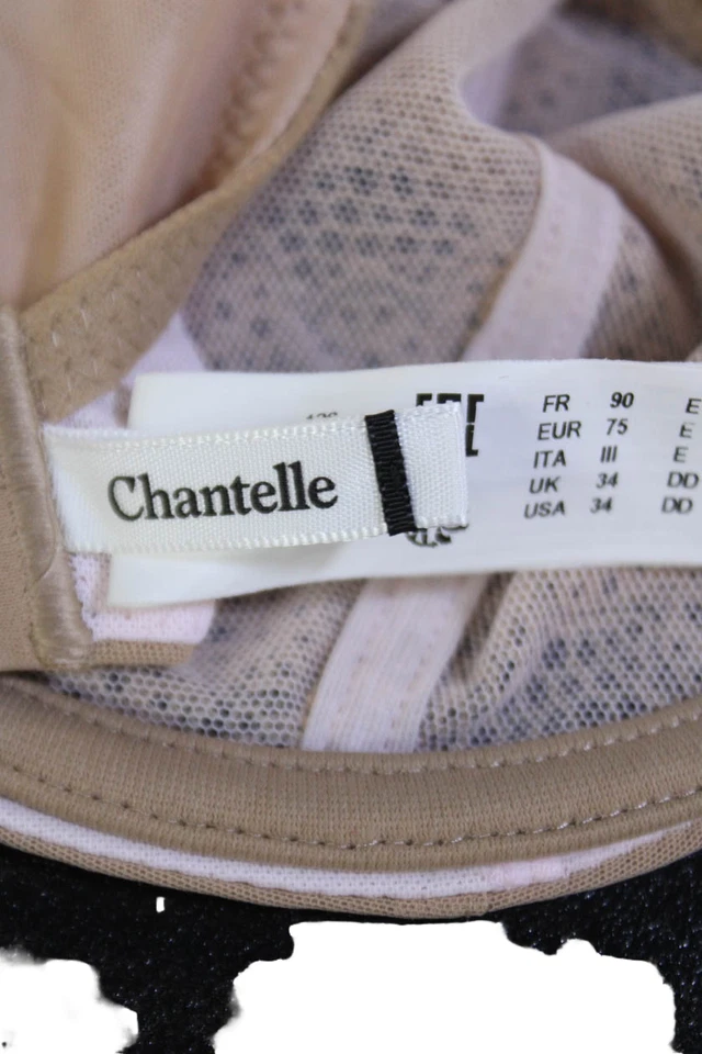 Sujetador de encaje Chantelle para mujer con textura cierre trasero con aros talla 34DD Foto 4 de 4