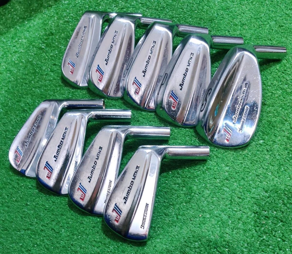 BRIDGESTONE JUMBO MTN3 3-9I,P,S 9 iron heads only - Image 3 of 4