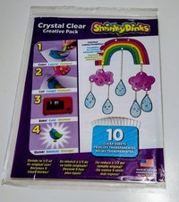 Shrinky Dinks Crystal Clear Creative Pack with 10 Sheets Kids Art Craft Kit