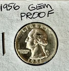 1956 PROOF WASHINGTON *SUPERB GEM PROOF CAM*  SOLID CAMEO (No Reserve)