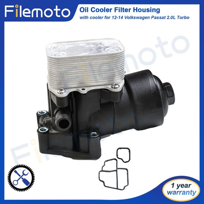 #ad High Sealing Oil Cooler Filter Housing for 12 14 Volkswagen Passat 2.0L Turbo $19.99