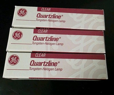 NEW GE Quartzline 43693 ETC Q150CL/DC 120V 150 watt specialty Lamp 3 Pack