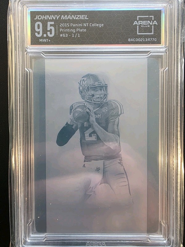 2015 Johnny Manziel National Treasures 1/1 Printing Plate Gem Mint 9.5 🔥🔥🔥🔥