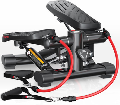 Keppifitness Steppers for Exercise at Home, Stair Stepper with Resistance Bands 