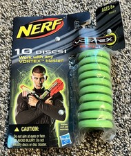 Nerf Vortex Blaster Refill Discs 10-Pack Green New Unopened