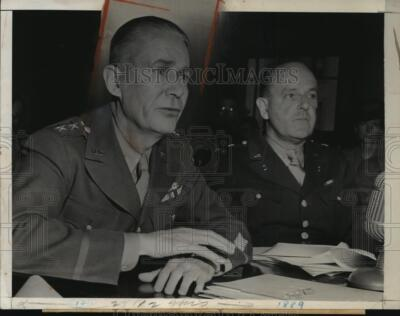 #ad 1942 Press Photo Lt Ge Brehon Somerville amp; Maj Levin H Campbell at Senate $24.99