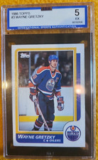 1986 TOPPS - HOCKEY #3 WAYNE GRETZKY OILERS HOF ISA 5 EX