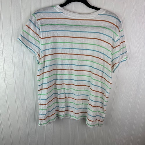 LOFT Short sleeve t-shirt vintage stripe size Large - Foto 3 di 3