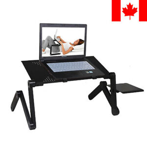 Portable Folding Laptop Notebook Table Desk Tray Stand+Cooling Pad+Mouse Pad