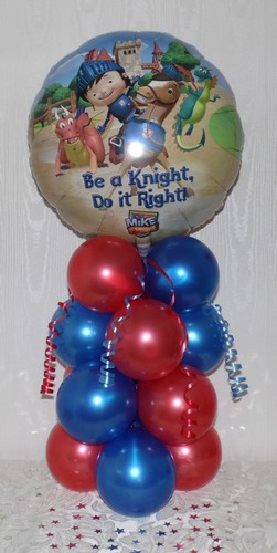 CBEEBIES - MIKE THE KNIGHT - COMPLEANNO - DISPLAY PALLONCINO IN LAMINA - CENTROTAVOLA - Foto 3 di 3
