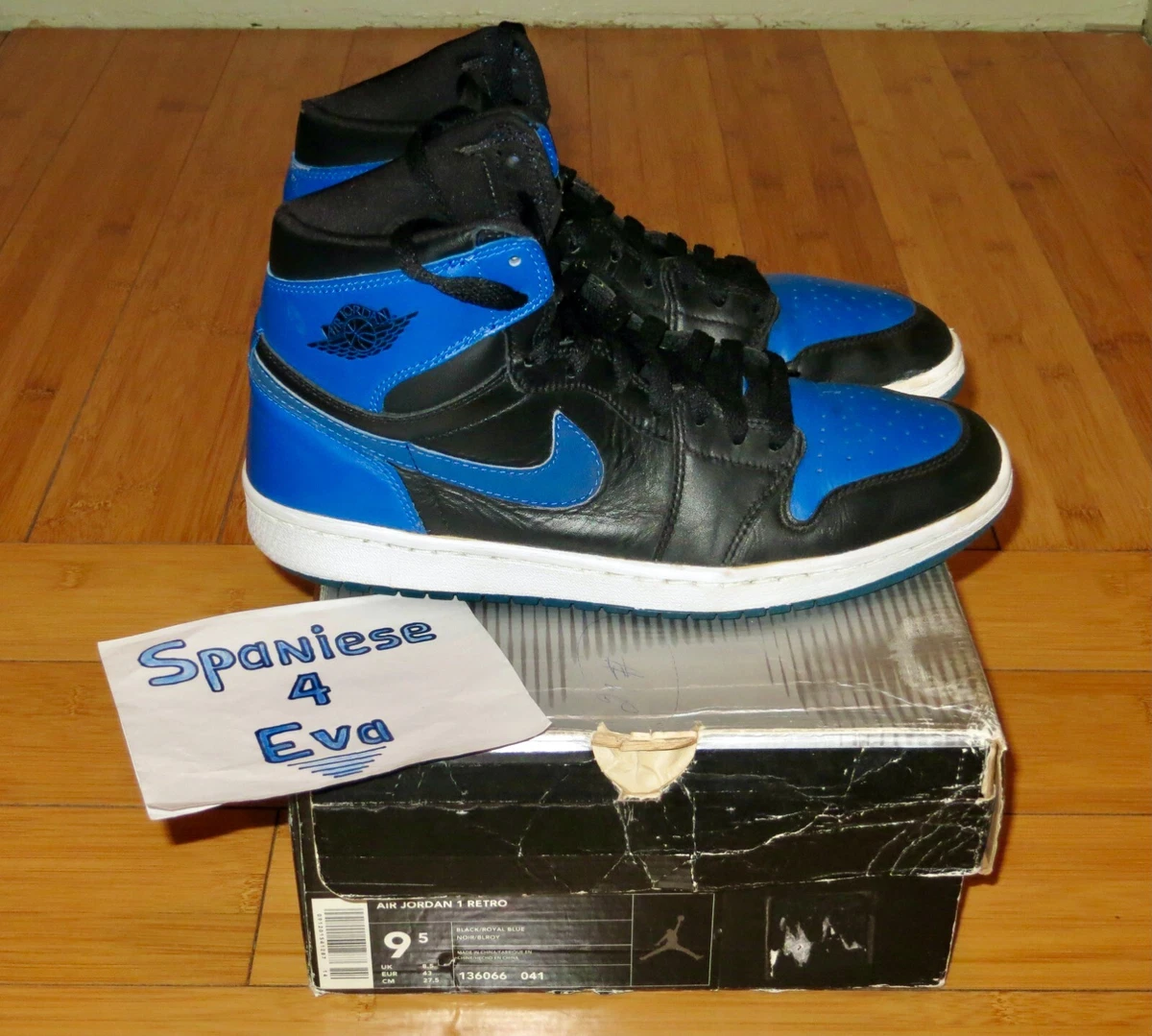 Nike Air Jordan 1 Retro 2001 Royal VINTAGE OG ALL SUPREME KITH KOBE Jordan 1 Retro 2001 Royal for Sale | Authenticity Guaranteed  main image 3