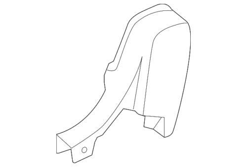Cubierta de pestillo del asiento trasero izquierdo para Ford Explorer 2011-2015 (P/N BB5Z-7861348-BC)