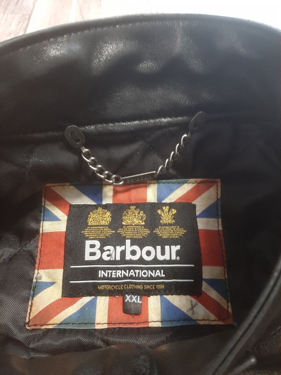 Barbour International Black Soft Leather Jacket Slim Fit Barbour International Black Soft Leather Jacket Slim Fit