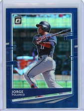 2020 Donruss Optic Jorge Polanco Twins FOTL Blue Pandora Prizm #42/99 SHARP CARD
