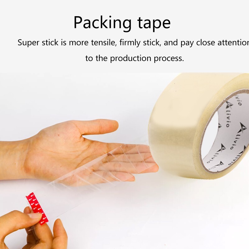 12 x Strong Clear Tape Buff Parcel Packing Tape 48MM X 66M Box Sealing