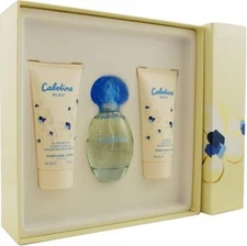 Cabotine Bleu By Parfums Gres For Women Gift Set (edt Spray 1.7 oz,  Body Lot...