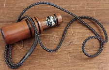 VTG Faulk's Wood Duck Squealer Call WD-30 Wooden w/ Lanyard Lake Charles LA