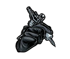 TATTOO MACHINE INK TAT GUN BODY ART CAR Truck Boat Window BUMPER STICKER DECAL