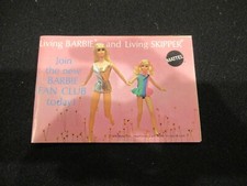 Mattel Living Barbie and Living Skipper booklet, c. 1970 advertising ephemera