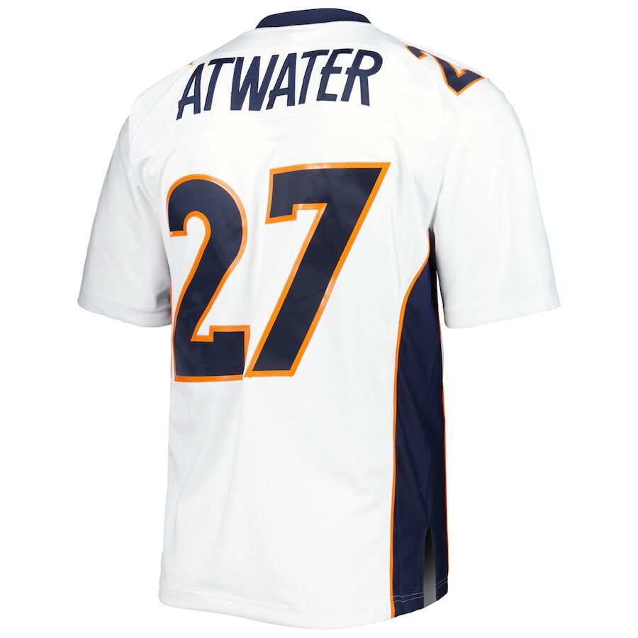 DENVER BRONCOS ATWATER ユニフォーム 27 Denver Broncos Steve Atwater #27 Mitchell & Ness White 1998 NFL