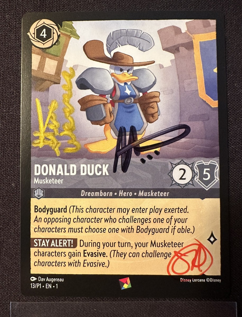Disney Lorcana Donald Duck Musketeer Spiel Germany Promo Disney Lorcana Donald Duck Musketeer Spiel Germany Promo