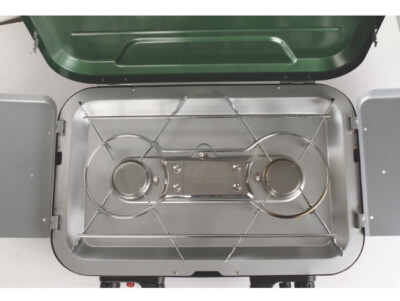 Coleman Even-Temp Burner Propane Camp Stove Wind Block 28k BTU | eBay