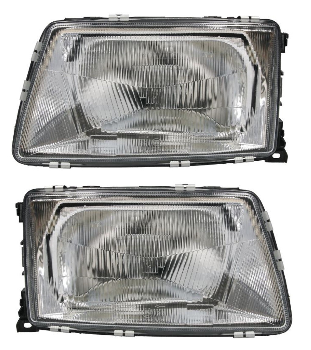 Phare avant gauche droite H4 optique de rechange compatible Audi 100 C3 1982-1991