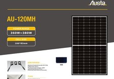 10Stück 370W Solarpanel Solarmodul 370 W Watt PV Anlage OFF ON GRID AUSTA 0%MwSt