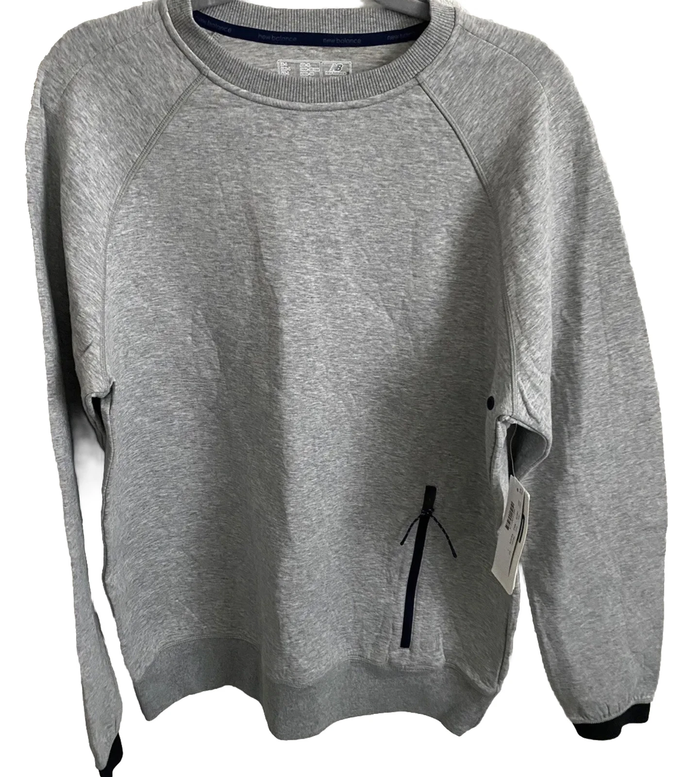 NEW MEN'S NEW BALANCE FOR J CREW HEAT RUN PULLOVER JACKET SWEATER TECH FIT LARGE