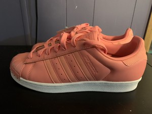 adidas superstar metal toe pink