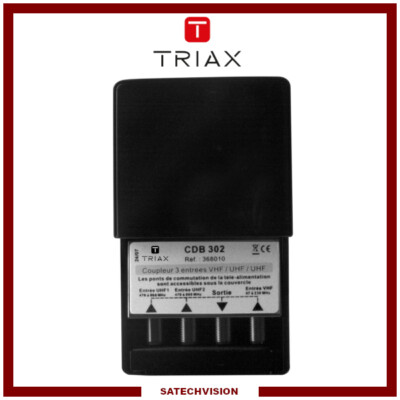 TRIAX CDB 303 Coupleur De Bande 3 Entrées VHF/DAB/FM UHF - Neuf