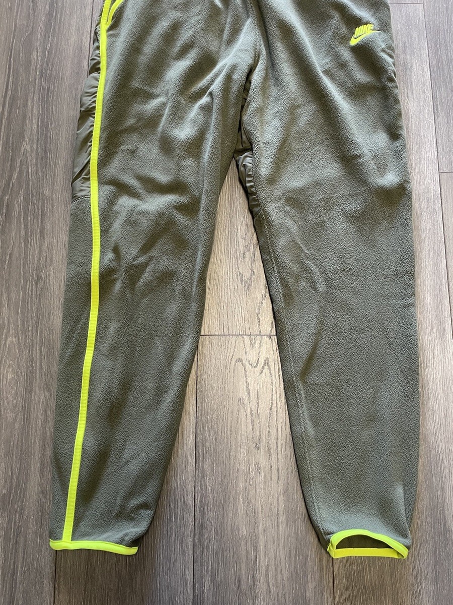 Men's Nike Sportswear Winterized Polar Fleece Green Men's Nike Sportswear Winterized Polar Fleece Green