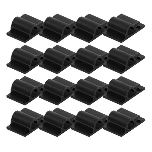100 Pcs Cable Clamp Line Card Office Self Adhesive Clips Management Cord - Afbeelding 12 van 12