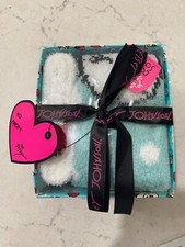 Betsey Johnson Women's Cozy 3Pack Christmas Socks Sz9-11 Multicolor Blue Gift