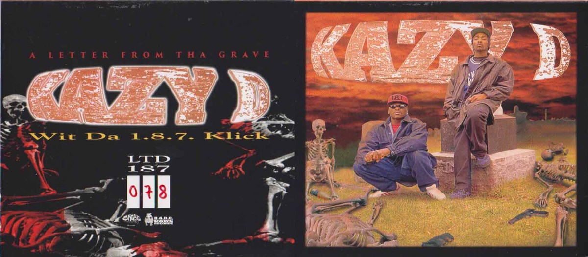 洋楽 KAZY D/A LETTER FROM THA GRAVE/G-RAP Kazy D & Da 1.8.7. Klick – A Letter From Tha Grave Texas Rap