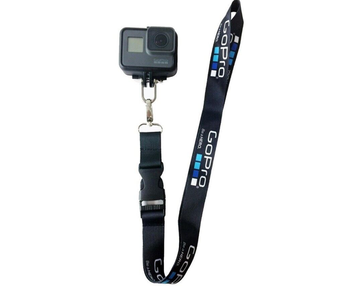 Gopro Action cam Neck Strap Camera Neck Strap Gopro Logo Black (only Neck strap) - Picture 6 of 9