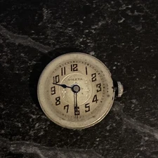 Soleta Watch Co. Movement 6 Jewel For  Parts Or Repair