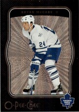 2007-08 O-PEE-CHEE MICROMOTION BLACK BRYAN MCCABE 085/100 TORONTO MAPLE LEAFS